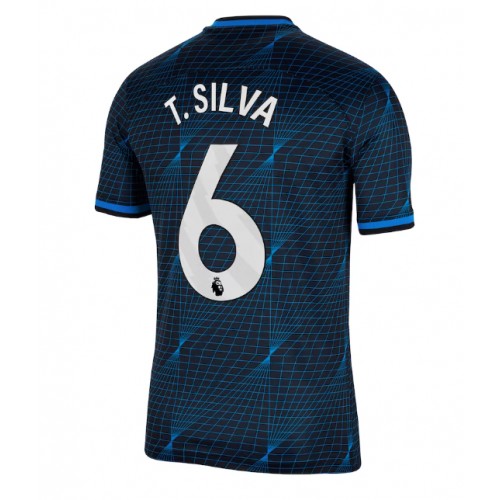 Fotballdrakt Herre Chelsea Thiago Silva #6 Bortedrakt 2023-24 Kortermet